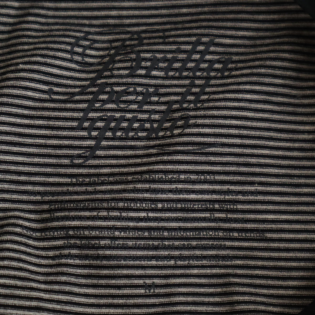 Brilla per il gusto ブリッラペルイルグスト 日本製 ボーダー柄 長袖 Tシャツ M ネイビー ロンT ストレッチ メンズ