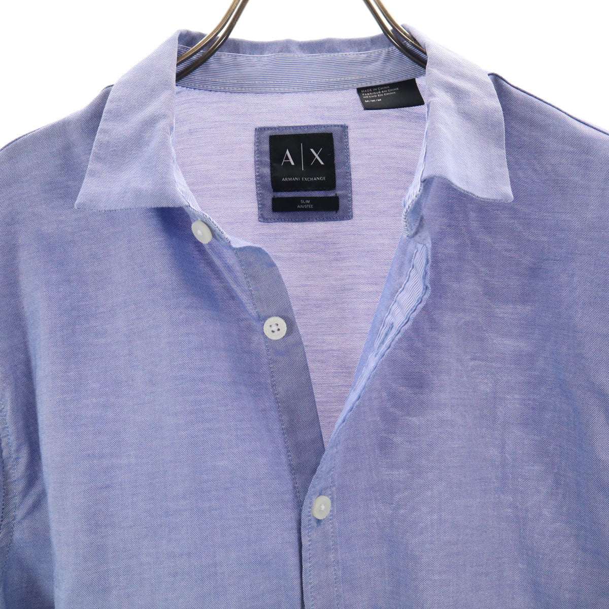 ARMANI EXCHANGE アルマーニエクスチェンジ 長袖 シャツ M ブルー系 メンズ