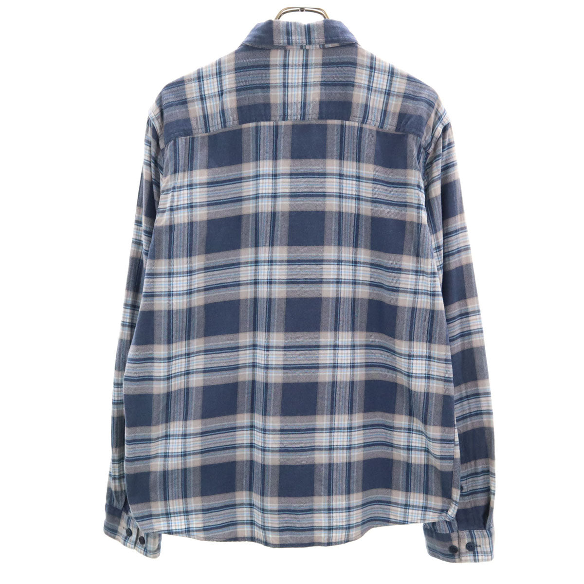 patagonia パタゴニア チェック柄 長袖 シャツ M ネイビー系 54020 アウトドア メンズ