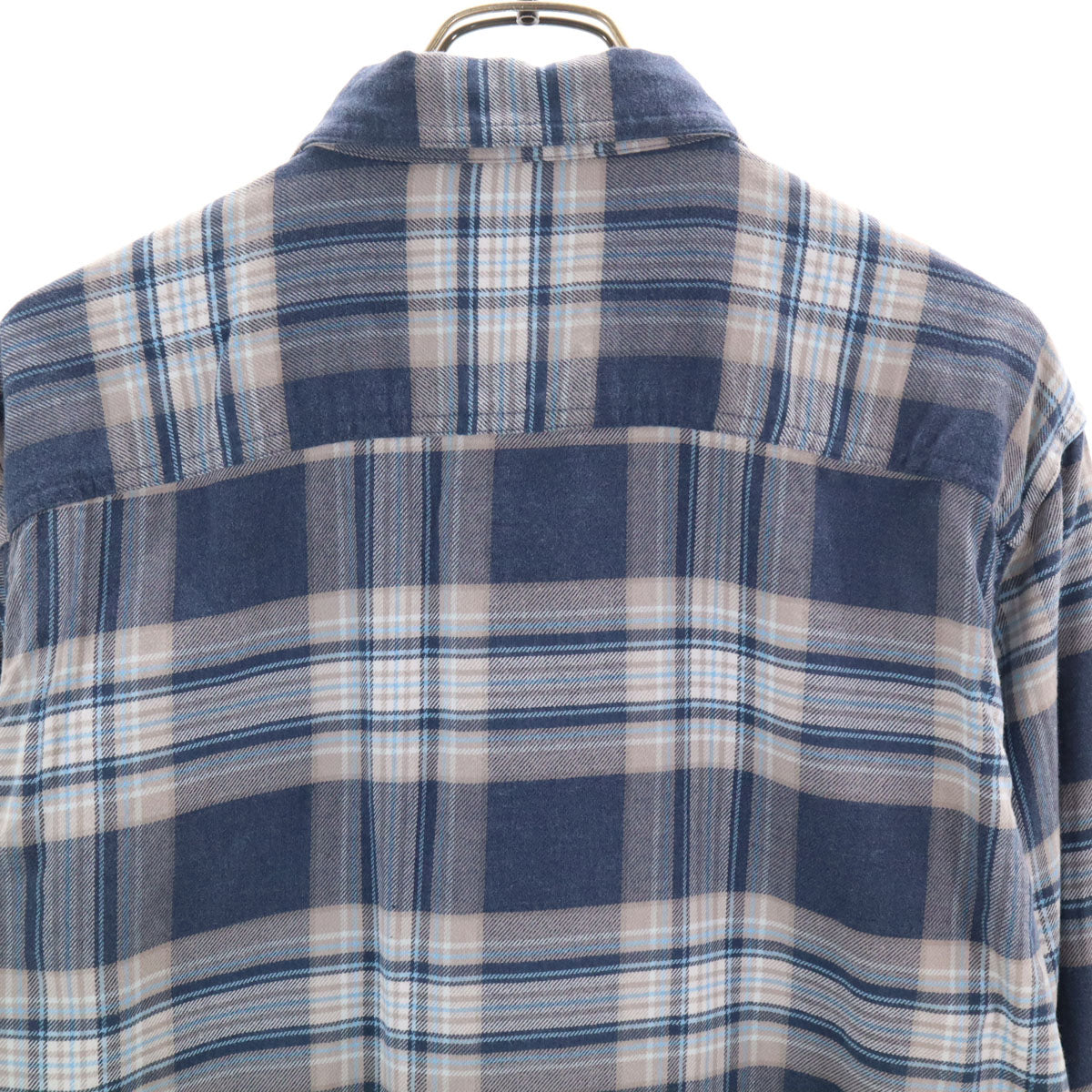 patagonia パタゴニア チェック柄 長袖 シャツ M ネイビー系 54020 アウトドア メンズ