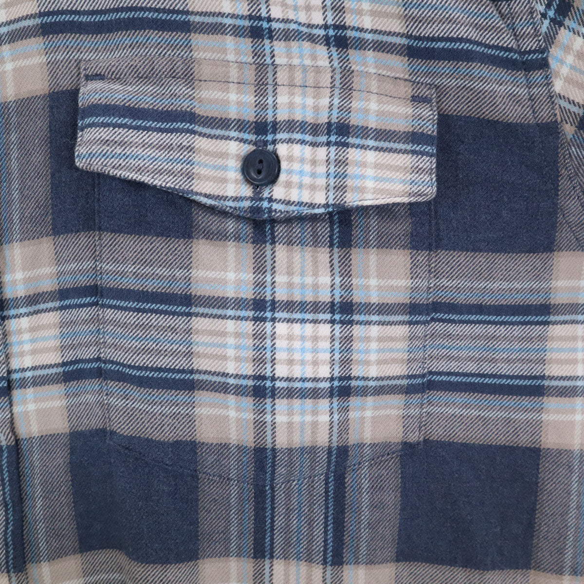 patagonia パタゴニア チェック柄 長袖 シャツ M ネイビー系 54020 アウトドア メンズ