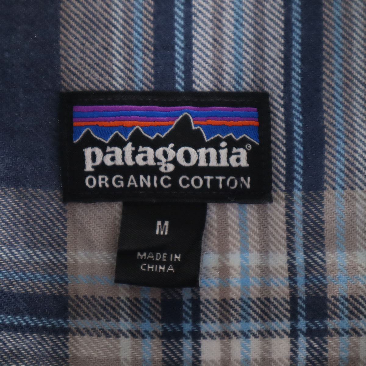 patagonia パタゴニア チェック柄 長袖 シャツ M ネイビー系 54020 アウトドア メンズ