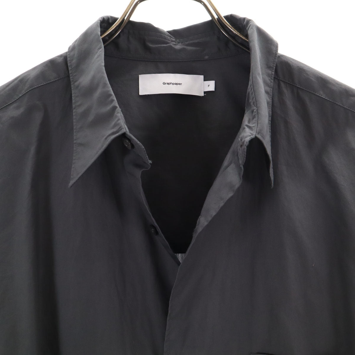 Graphpaper グラフペーパー 日本製 長袖 シャツ F グレー メンズ