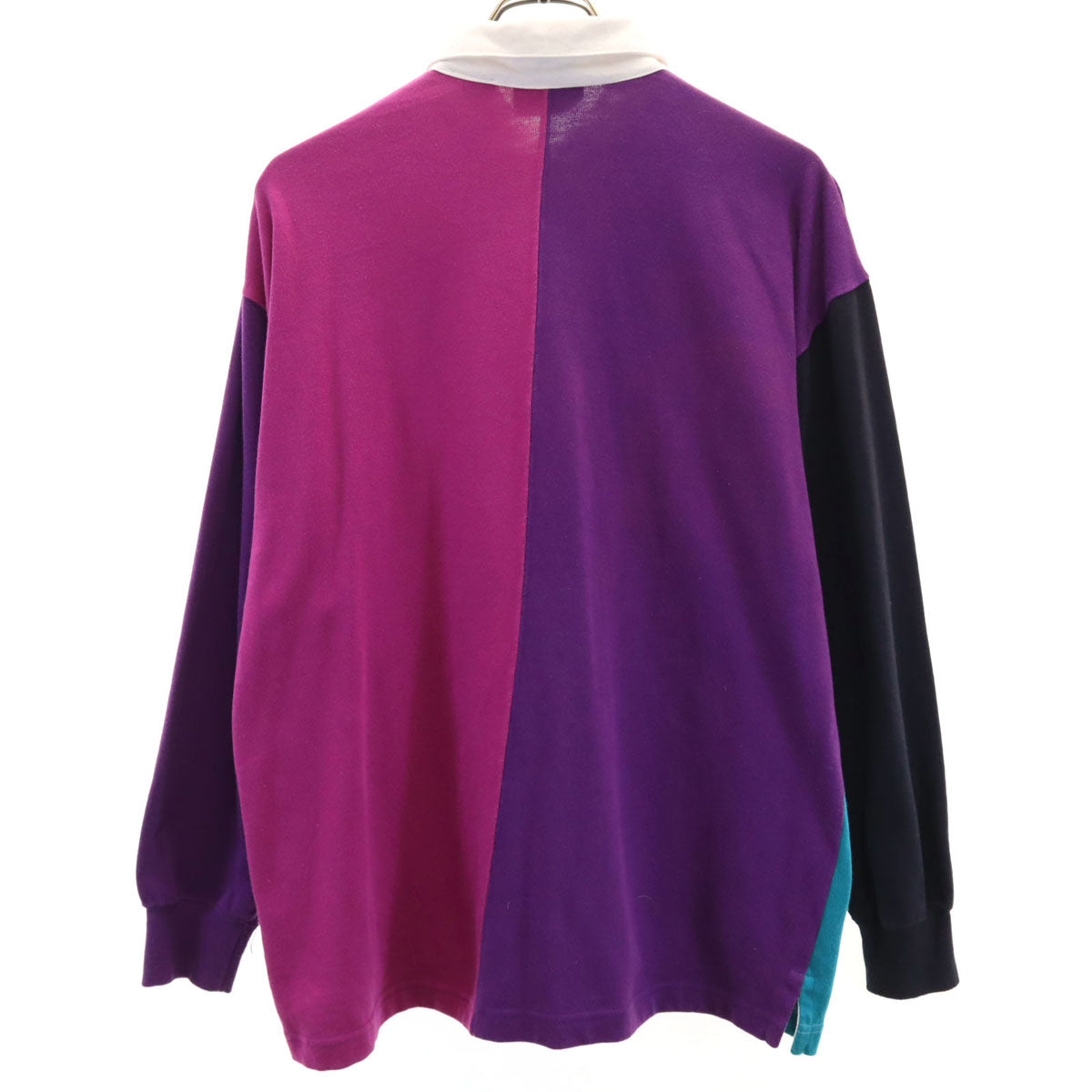 APPARATUS 90s オールド クレイジーパターン 長袖 パッチワーク ラガーシャツ XL メンズ