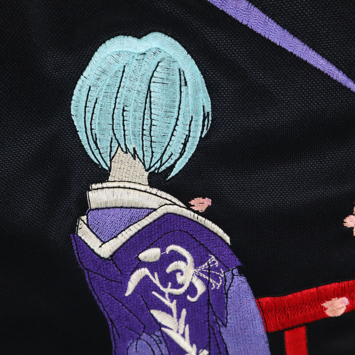 ORIENTAL BRAND 錦 オリエンタルブランドニシキ EVANGELION エヴァンゲリオン コラボ NERV 刺繍 トラックジャケット XL ブラック 和柄 メンズ