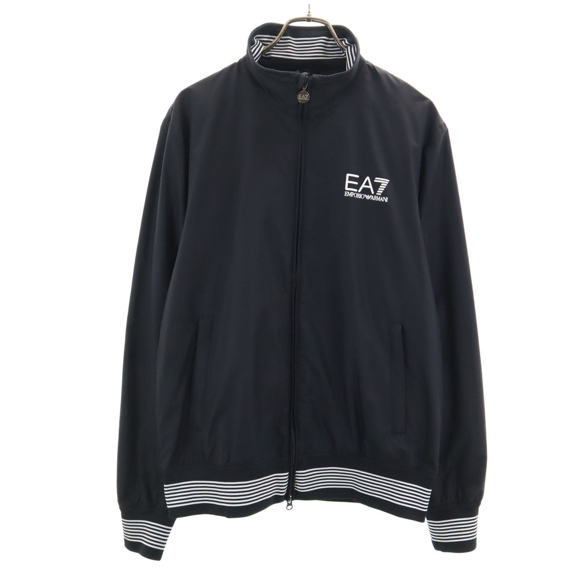 EA7 EMPORIO ARMANI イーエーセブンエンポリオアルマーニ トラックジャケット L ブラック 裏メッシュ メンズ