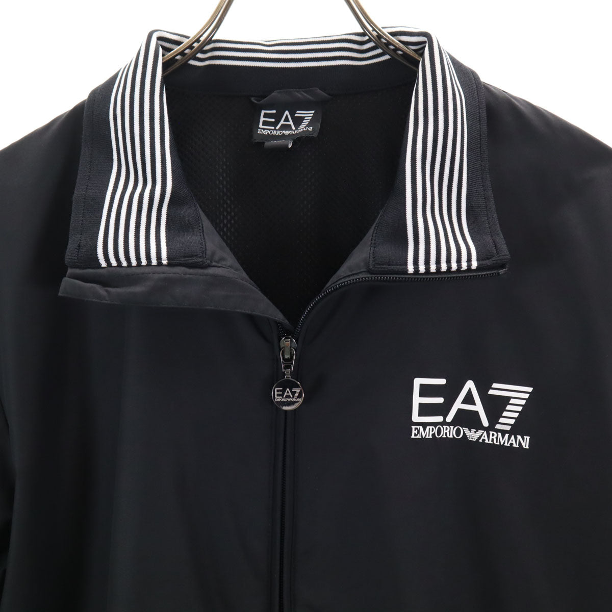 EA7 EMPORIO ARMANI イーエーセブンエンポリオアルマーニ トラックジャケット L ブラック 裏メッシュ メンズ