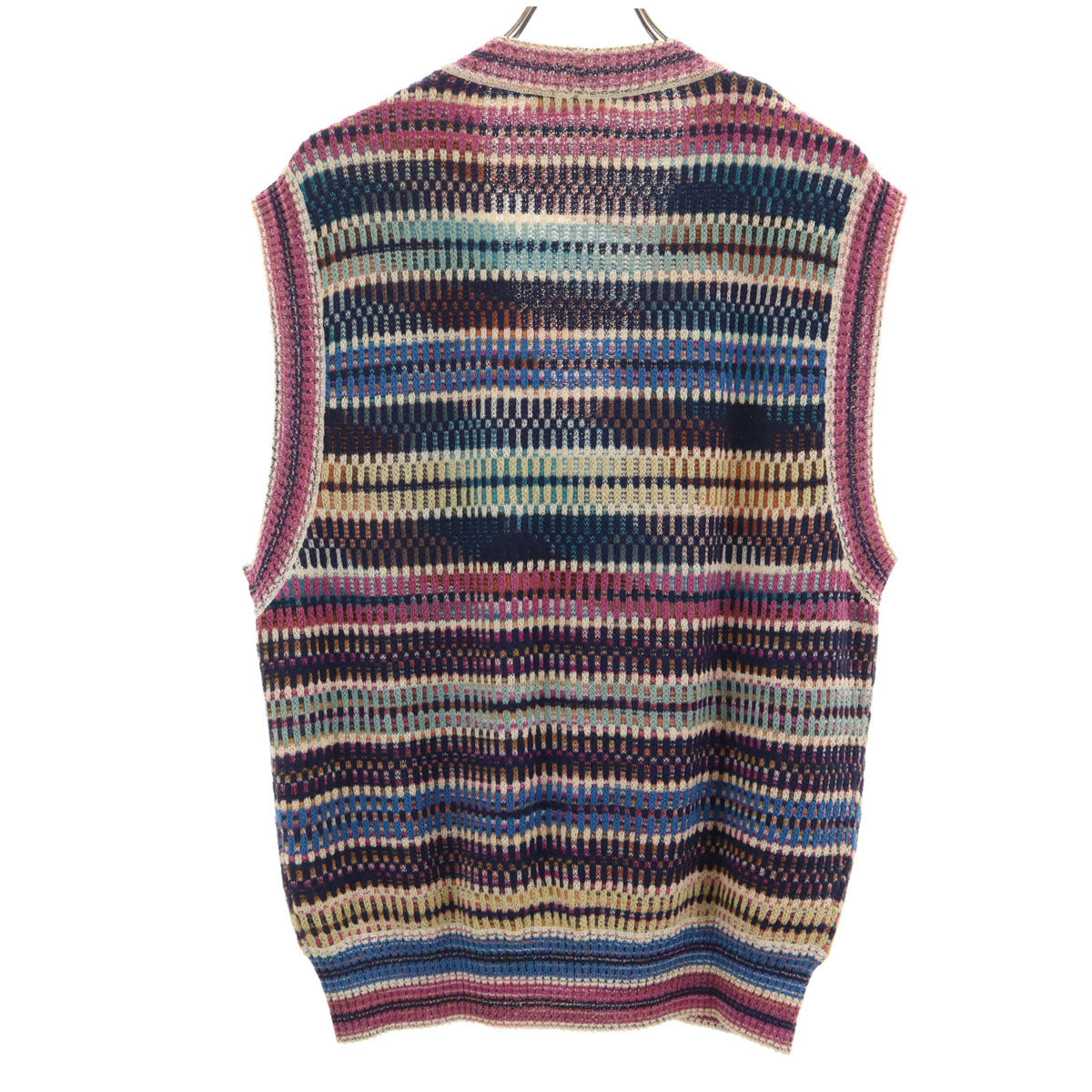 Missoni ミッソーニ イタリア製 リネンブレンド ニットベスト 52 メンズ