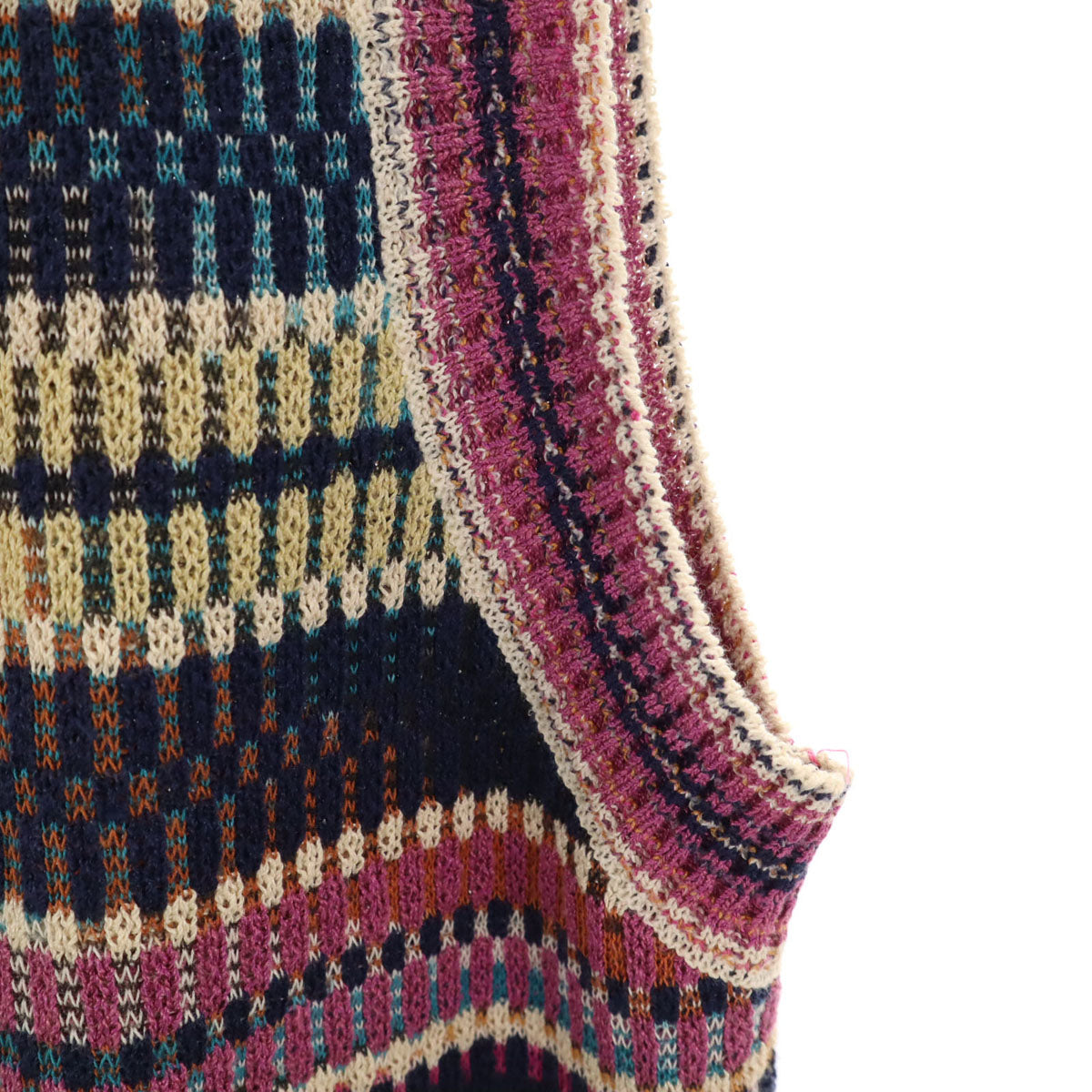 Missoni ミッソーニ イタリア製 リネンブレンド ニットベスト 52 メンズ