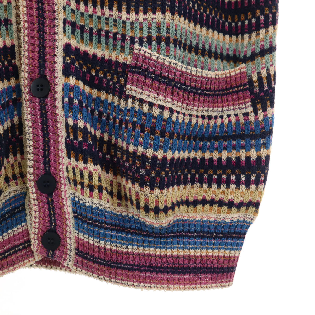 Missoni ミッソーニ イタリア製 リネンブレンド ニットベスト 52 メンズ