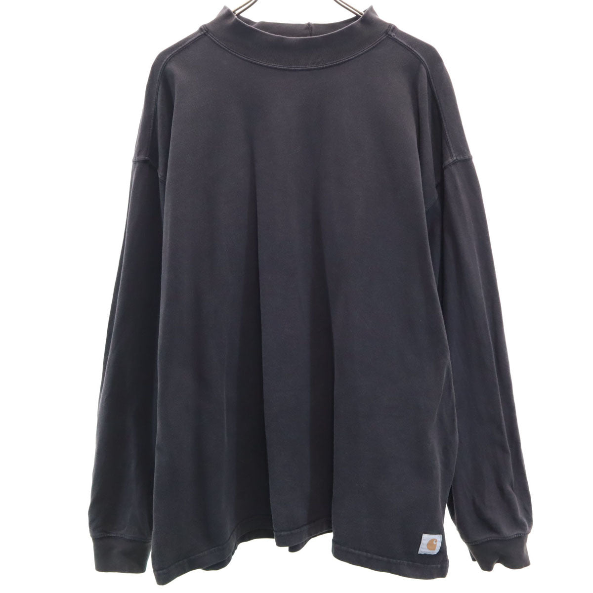 Carhartt カーハート 長袖 モックネック Tシャツ 2XL 黒 ロンT ビックサイズ メンズ