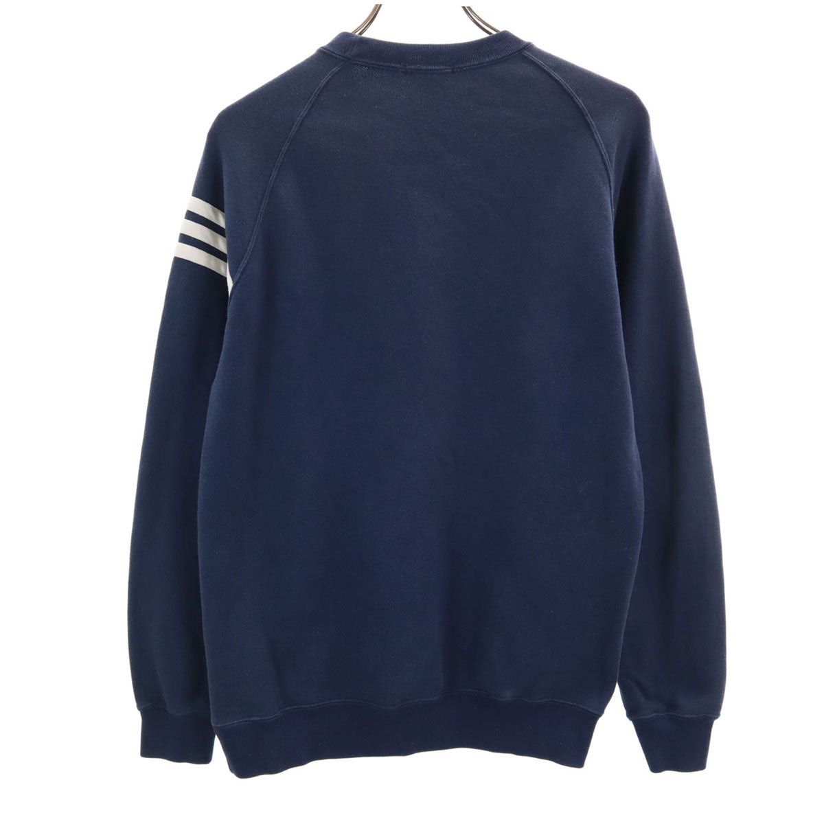 adidas アディダス 70s 80s ヴィンテージ 長袖 スウェット トレーナー M ネイビー デサント メンズ