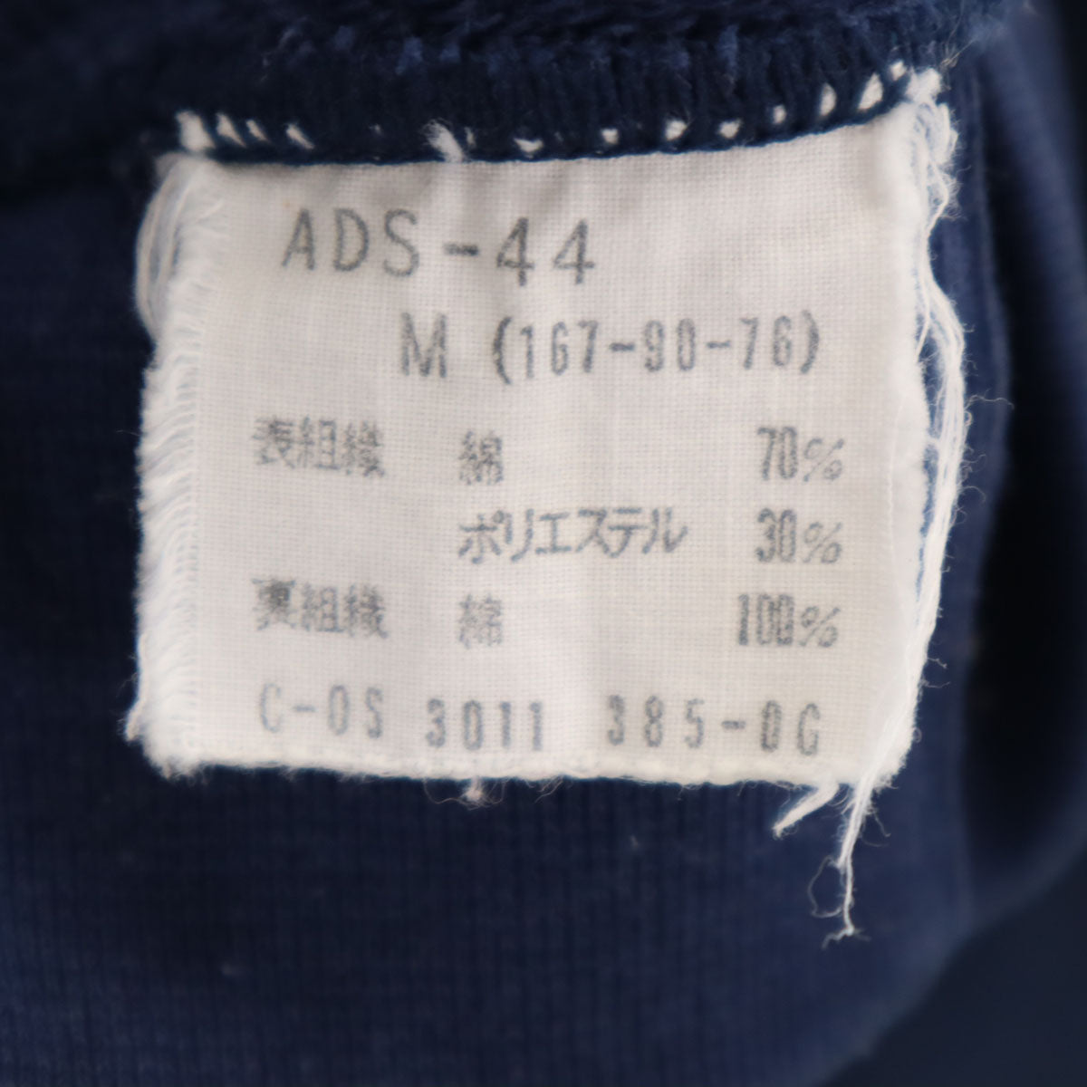 adidas アディダス 70s 80s ヴィンテージ 長袖 スウェット トレーナー M ネイビー デサント メンズ