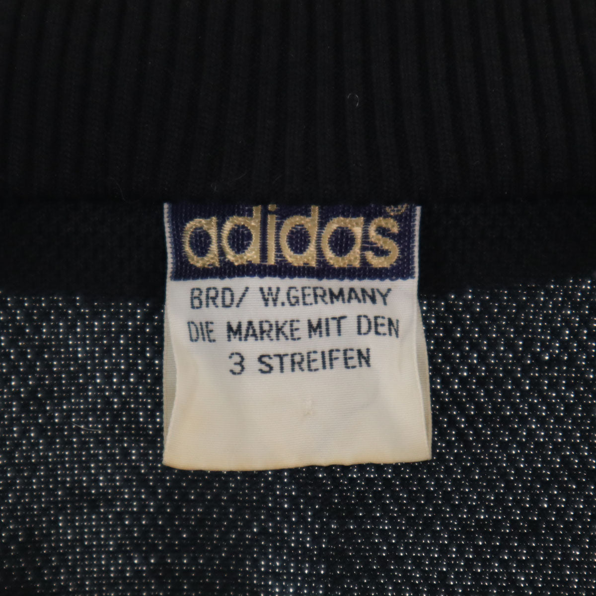 adidas アディダス 70s 西ドイツタグ ヴィンテージ トラックジャケット M ブラック デサント テクノ ジャージ メンズ