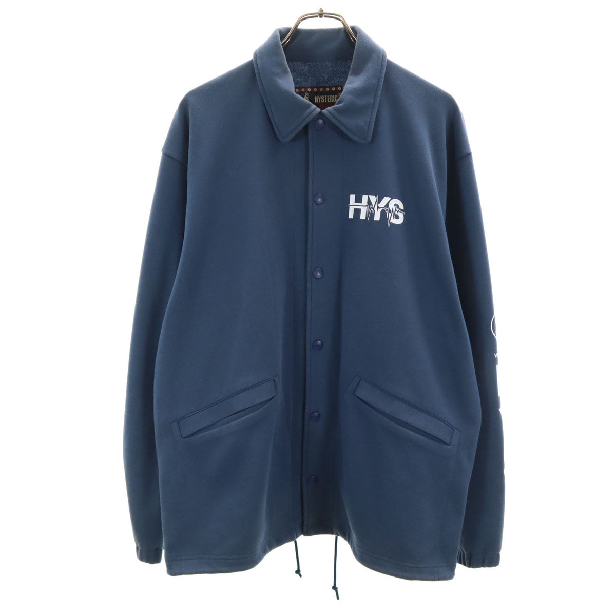 HYSTERIC GLAMOUR ヒステリックグラマー 日本製 スウェット コーチジャケット M ネイビー メンズ