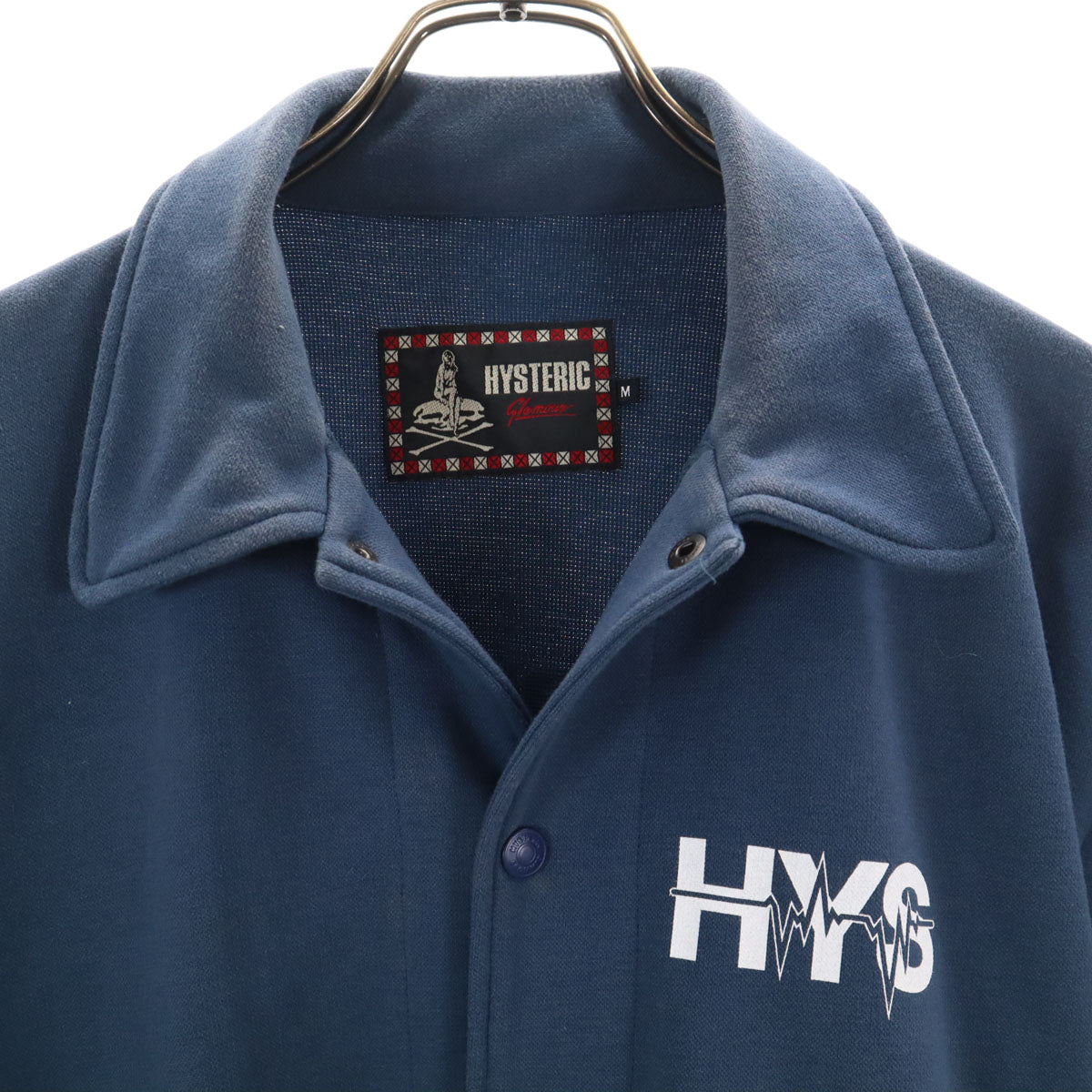 HYSTERIC GLAMOUR ヒステリックグラマー 日本製 スウェット コーチジャケット M ネイビー メンズ