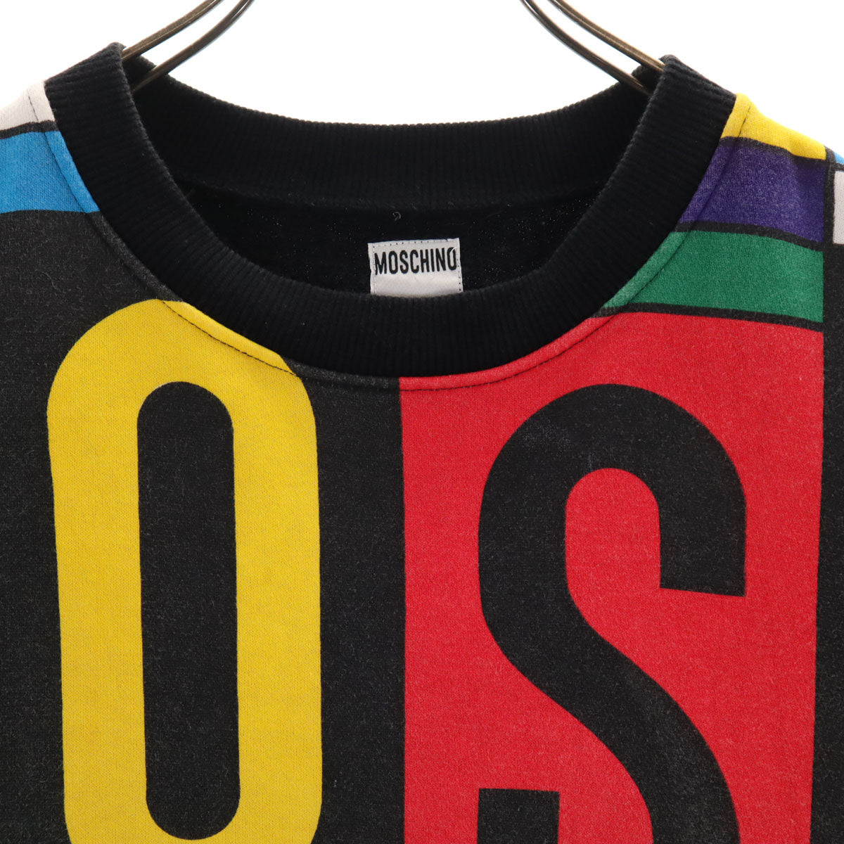 MOSCHINO JEANS モスキーノジーンズ 長袖 スウェット トレーナー 9 ブラック レディース