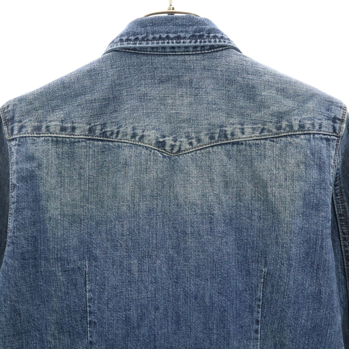 ARMANI EXCHANGE アルマーニエクスチェンジ 長袖 ダンガリー ウエスタンシャツ XS ネイビー レディース
