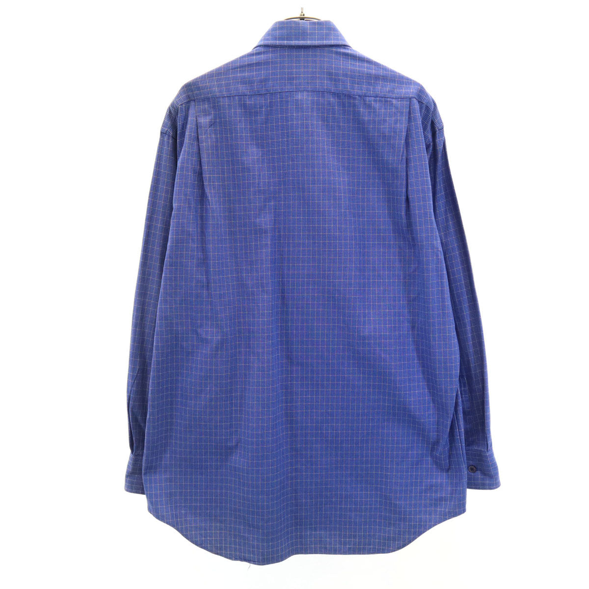 Paul Smith LONDON ポールスミスロンドン 日本製 長袖 コットンシャツ M 青紫 メンズ