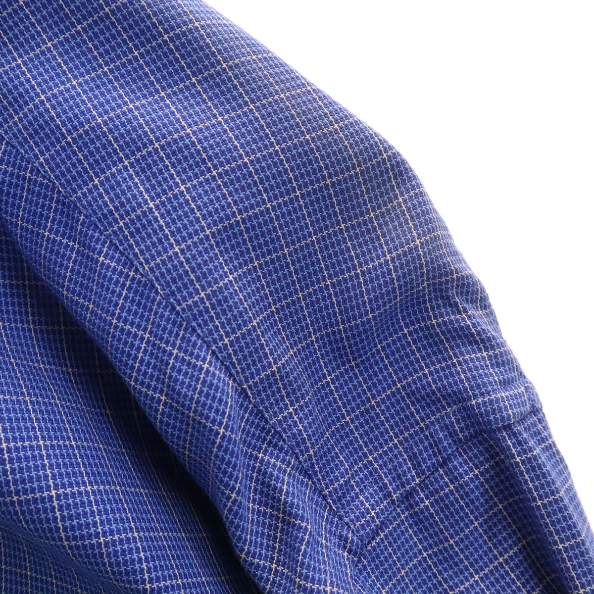 Paul Smith LONDON ポールスミスロンドン 日本製 長袖 コットンシャツ M 青紫 メンズ