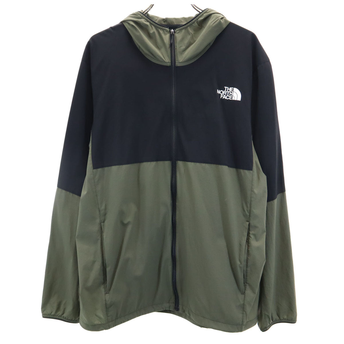 THE NORTH FACE ノースフェイス エニータイムウィンドフーディ ジャケット L オリーブ系 アウトドア NP72070 メンズ
