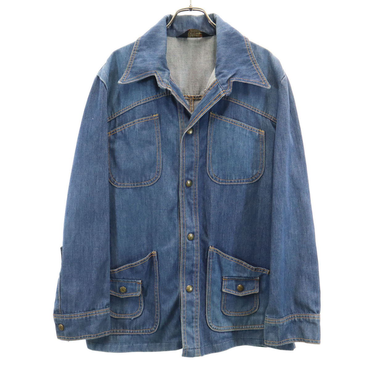 Sears シアーズ 70s ヴィンテージ デニム カバーオール L ウォッシュブルー ジージャン メンズ