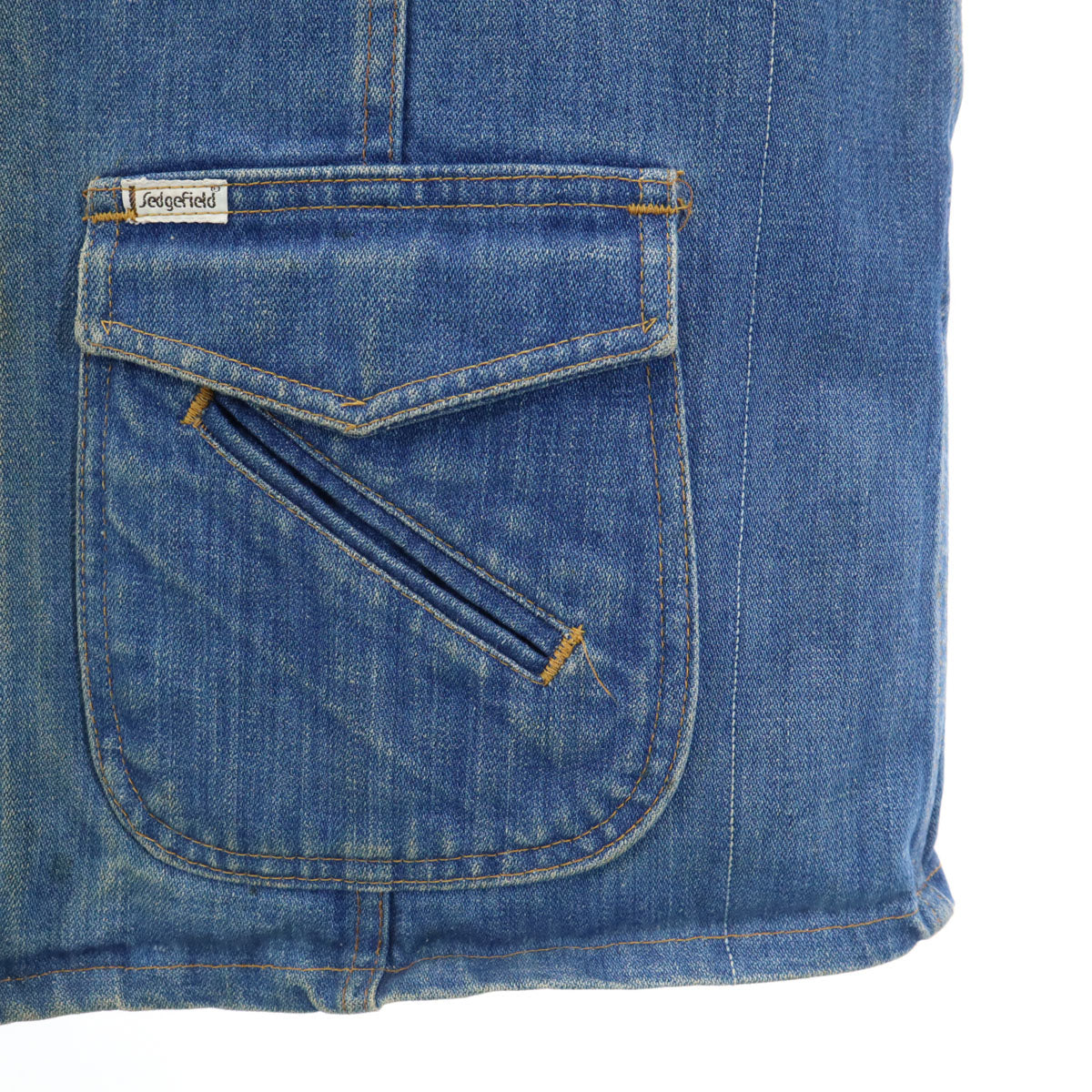 Sedgefield セッジフィールド 70s USA製 ヴィンテージ デニムジャケット L ウォッシュブルー ジージャン メンズ