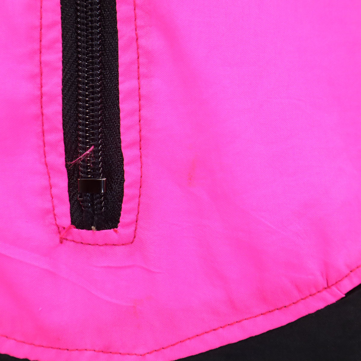 Surf STYLE 90s オールド ハーフジップ ナイロンジャケット ONE SIZE ブラック プルオーバー メンズ