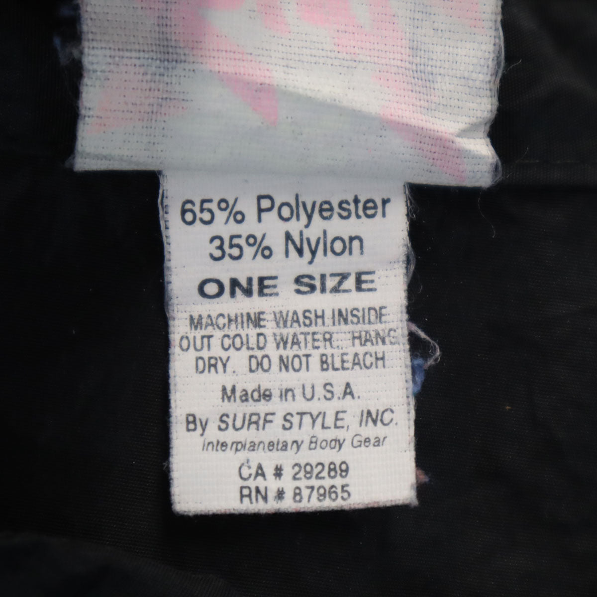 Surf STYLE 90s オールド USA製 ハーフジップ ジャケット ONE SIZE ブラック プルオーバー メンズ