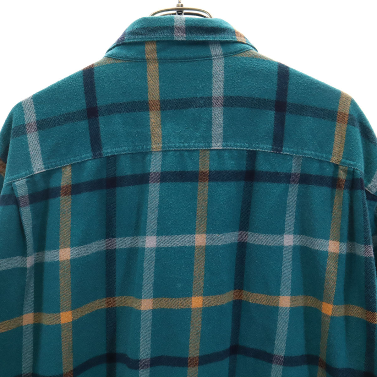 patagonia パタゴニア チェック柄 長袖 コットンシャツ L グリーン系 アウトドア STY42400FA21 メンズ