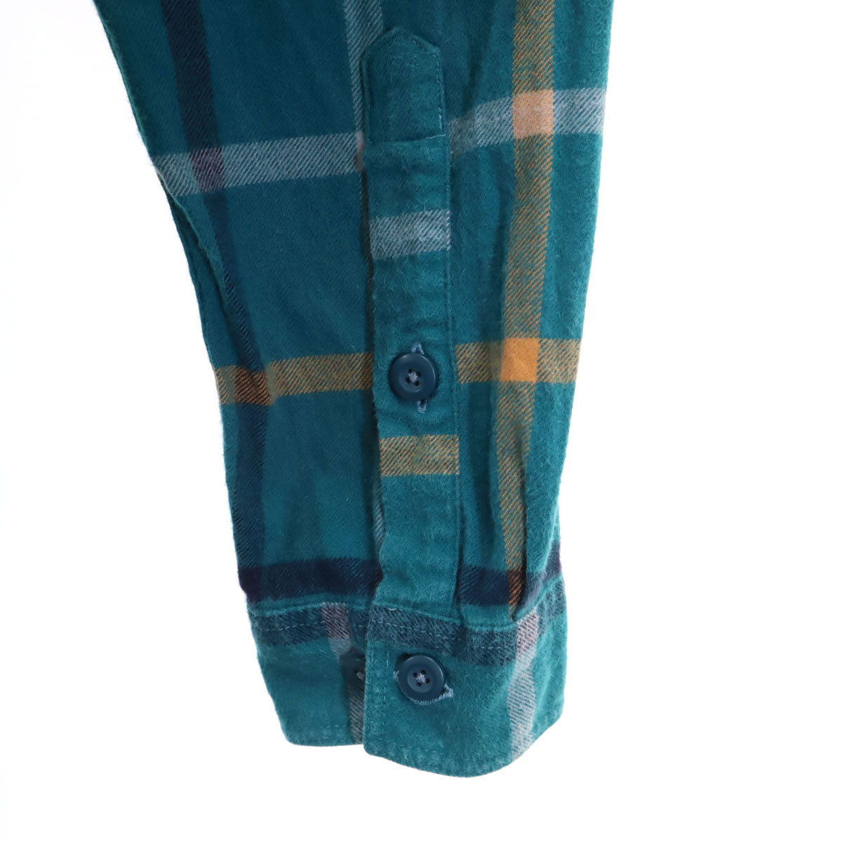 patagonia パタゴニア チェック柄 長袖 コットンシャツ L グリーン系 アウトドア STY42400FA21 メンズ