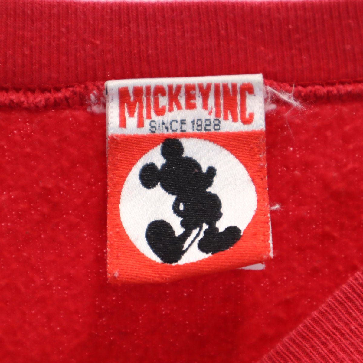 MICKEY.INC 90s USA製 オールド バック 101 Dalmatians プリント 長袖 スウェット XXL レッド ディズニー 裏起毛 ビッグサイズ メンズ