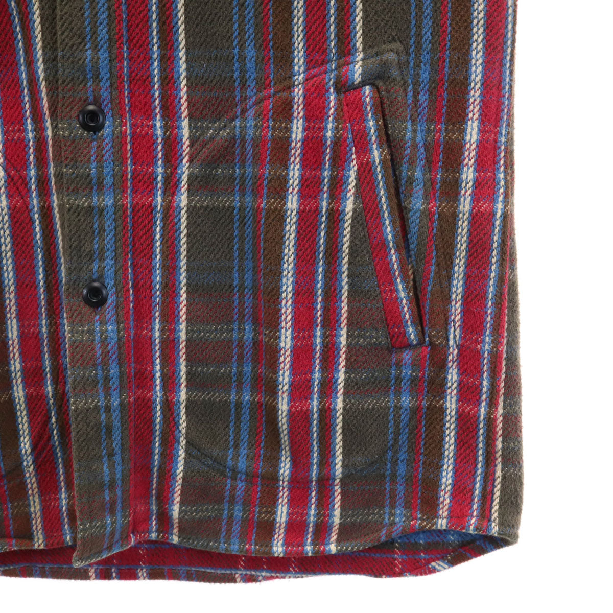 HYSTERIC GLAMOUR ヒステリックグラマー 日本製 チェック柄 長袖 ネルシャツ S ブラウン系 メンズ