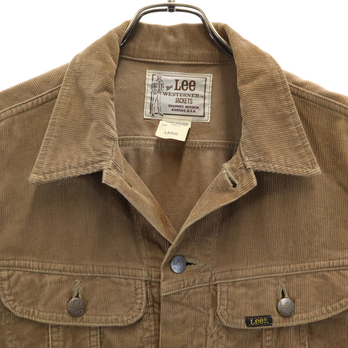 Lee リー コーデュロイジャケット L ベージュ メンズ
