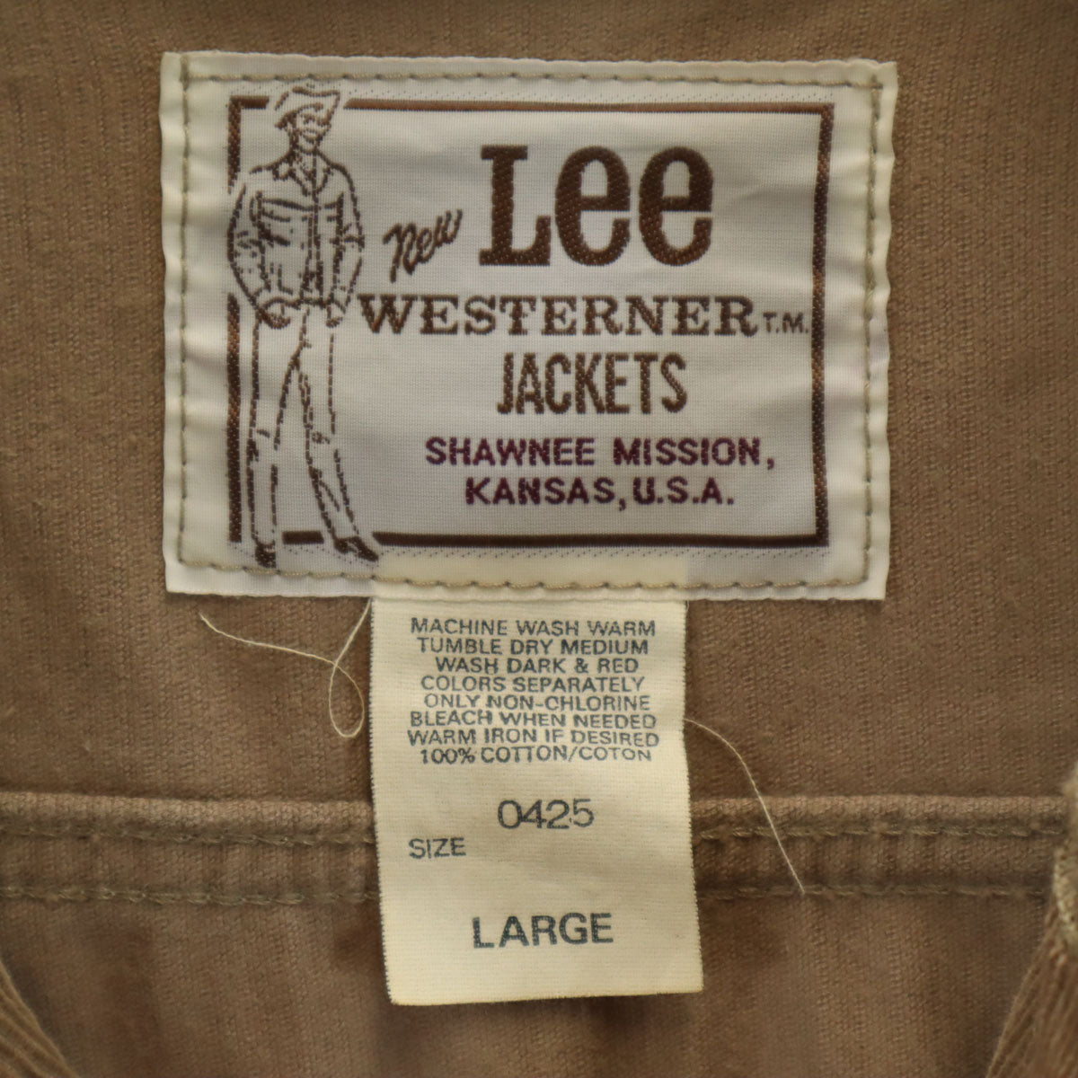 Lee リー コーデュロイジャケット L ベージュ メンズ