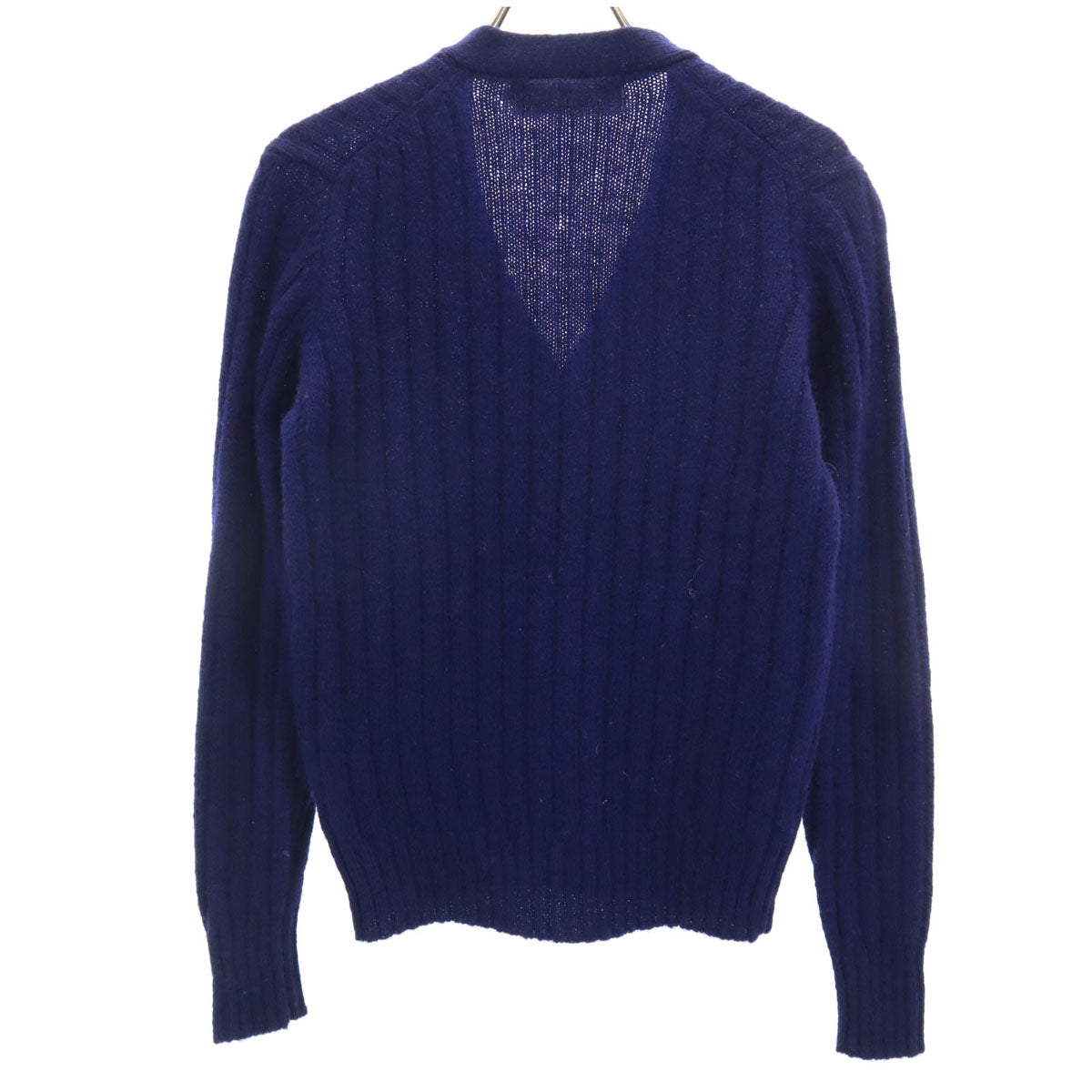 Archie Brown & Son アーチーブラウンアンドサン 70s 80s ヴィンテージ 長袖 ニットカーディガン 34 ネイビー レディース