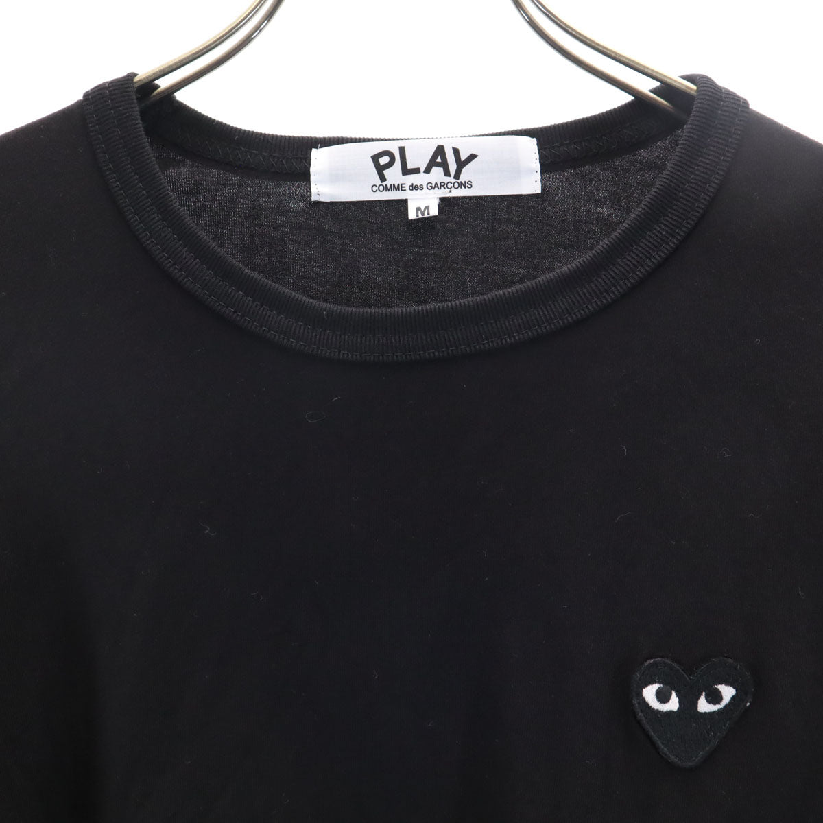 PLAY COMME des GARCONS プレイコムデギャルソン 長袖 Tシャツ M 黒 ロンT メンズ