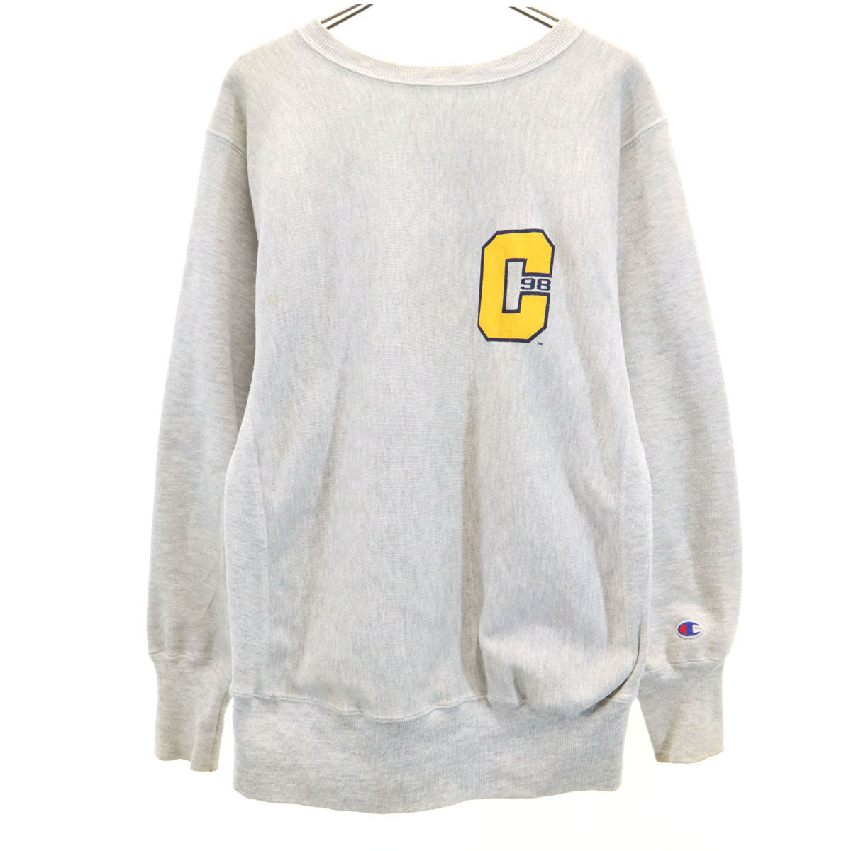 Champion チャンピオン 90s リバースウィーブ 刺繍タグ オールド 長袖 スウェット トレーナー M グレー 裏起毛 メンズ