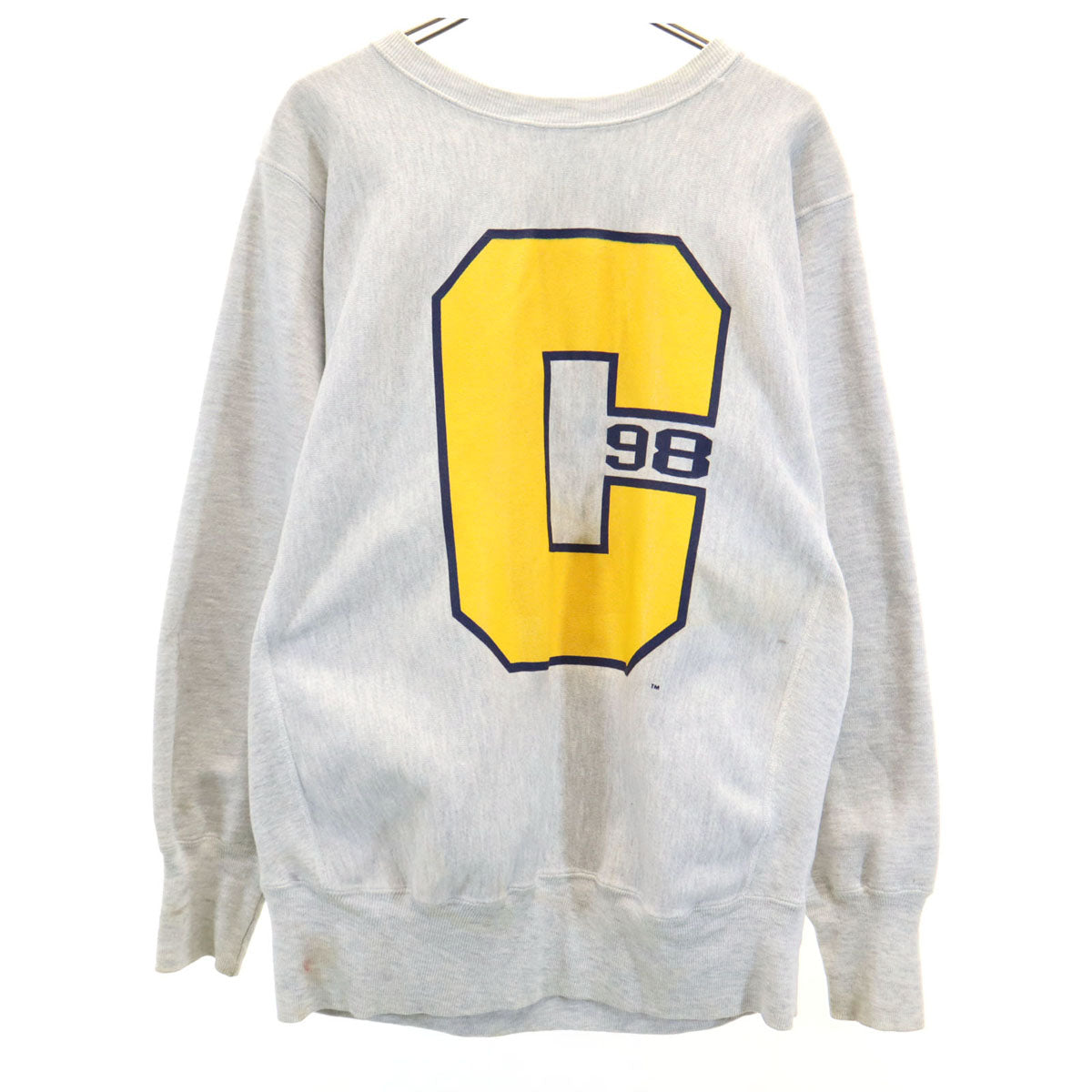 Champion チャンピオン 90s リバースウィーブ 刺繍タグ オールド 長袖 スウェット トレーナー M グレー 裏起毛 メンズ