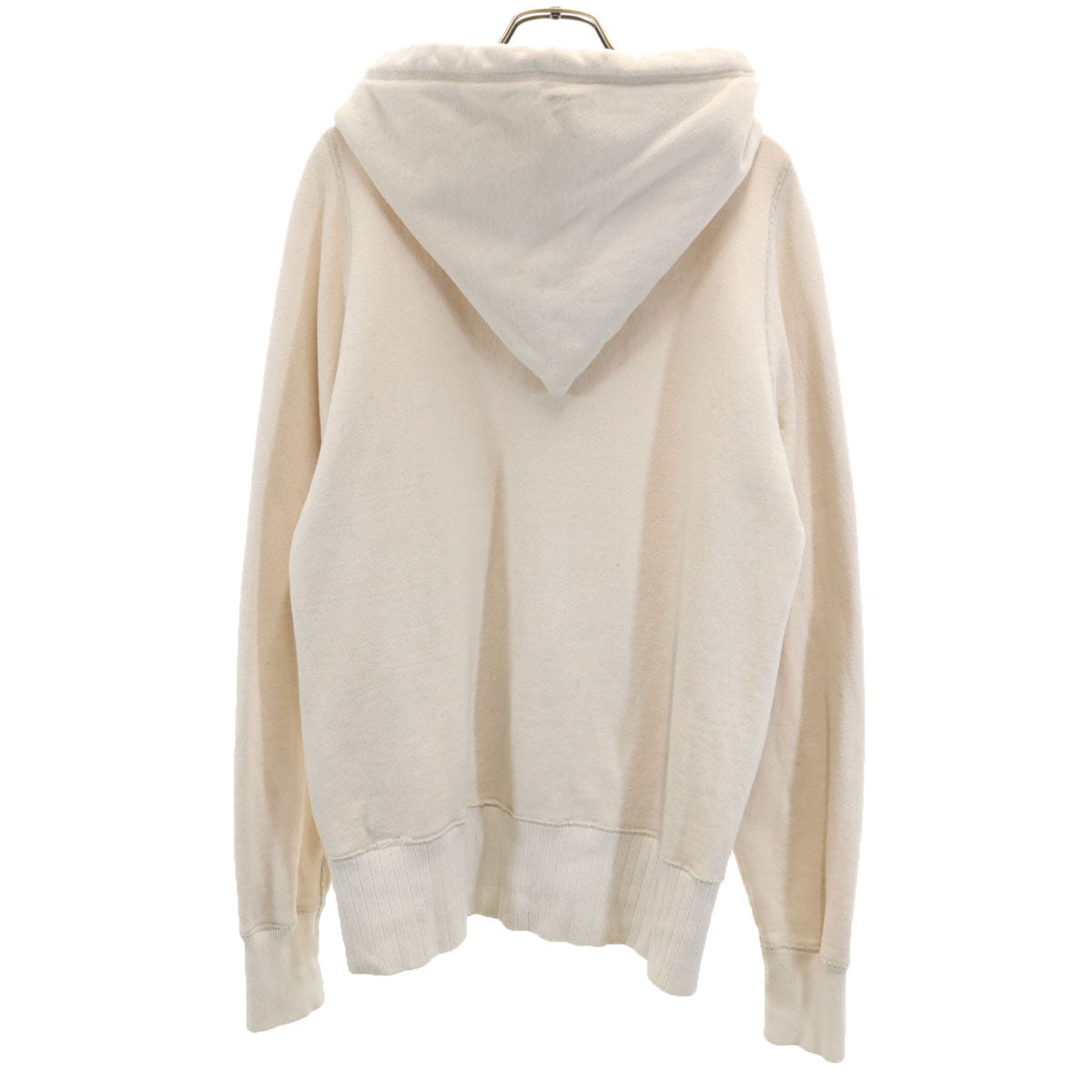 Nigel Cabourn ナイジェルケーボン 日本製 長袖 スウェット ジップパーカー 46 ベージュ メンズ