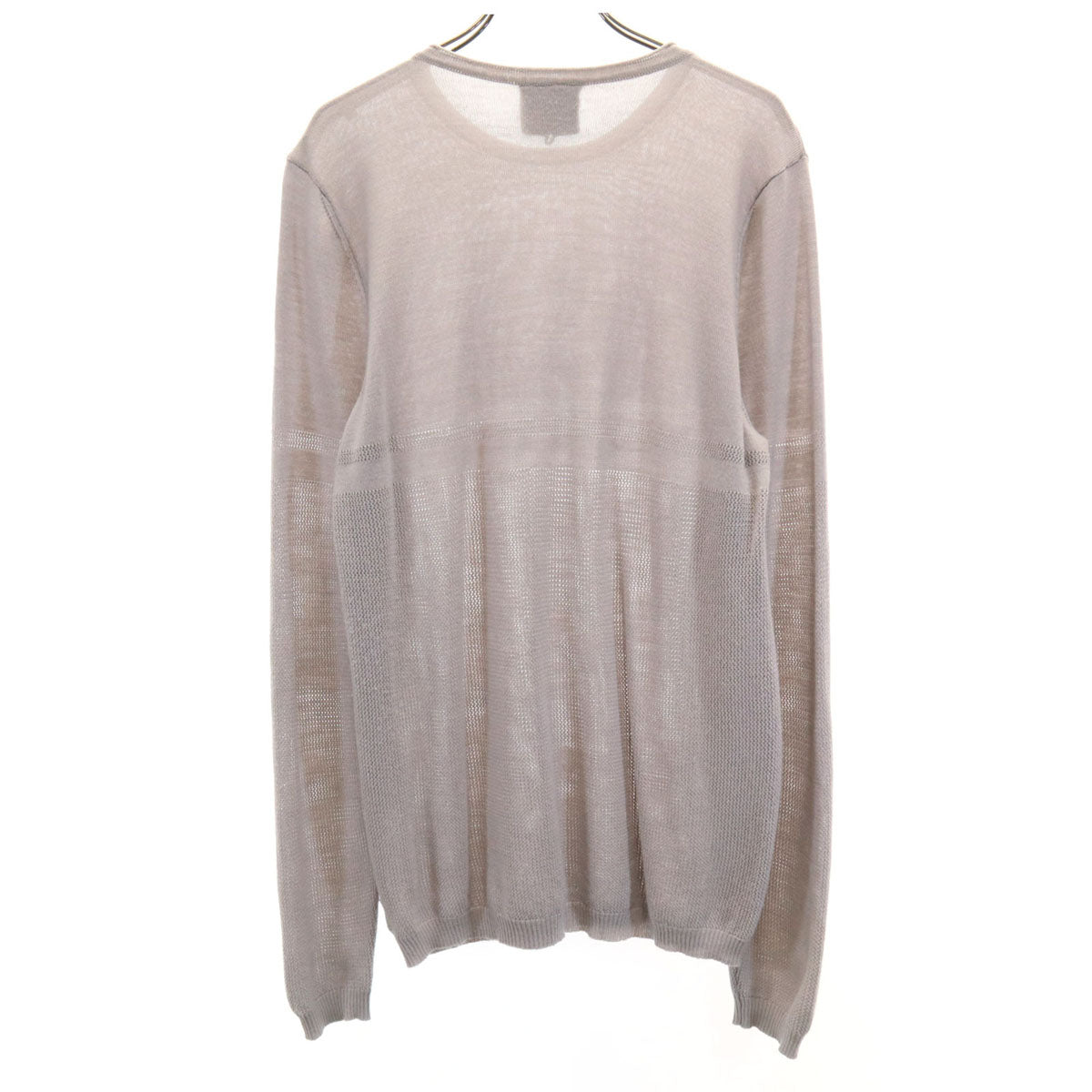 ARMANI アルマーニ イタリア製 長袖 セーター 48 グレー COLLEZIONI ニット メンズ