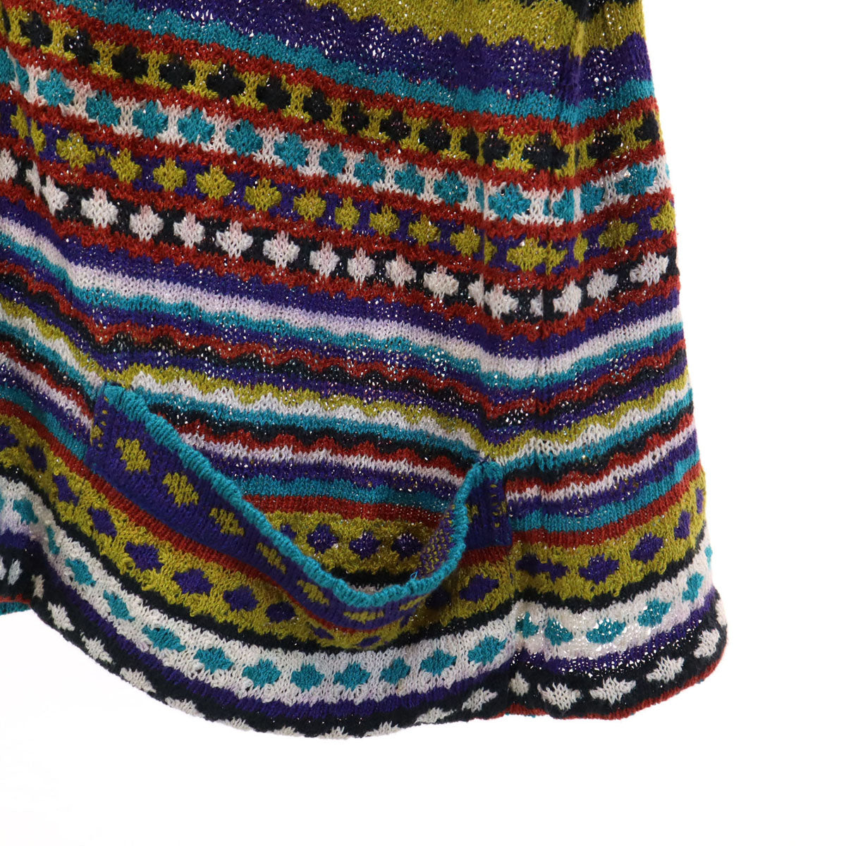 Missoni ミッソーニ イタリア製 リネンブレンド 総柄 長袖 カーディガン 31 レディース