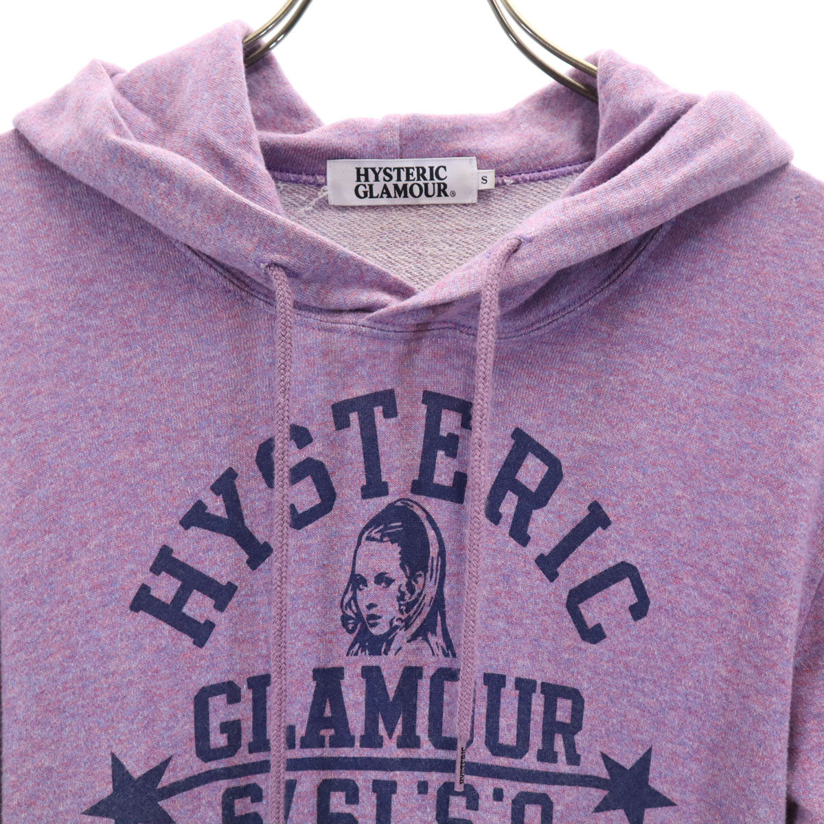 HYSTERIC GLAMOUR ヒステリックグラマー 日本製 長袖 パーカー S パープル メンズ