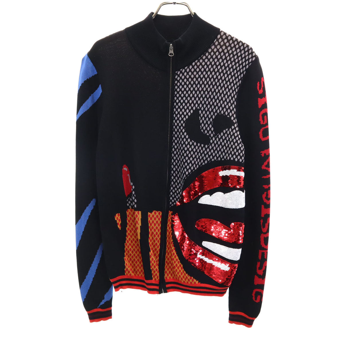 Desigual デジグアル ニットジャケット M ブラック レディース