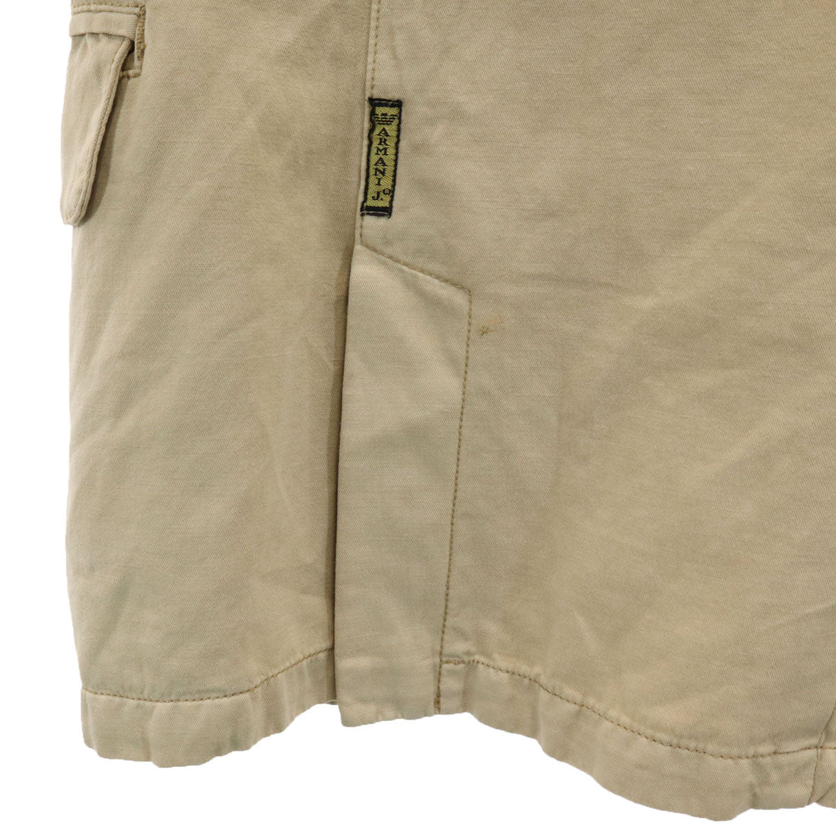 ARMANI JEANS アルマーニジーンズ イタリア製 リネンブレンド テーラードジャケット 30 ベージュ メンズ