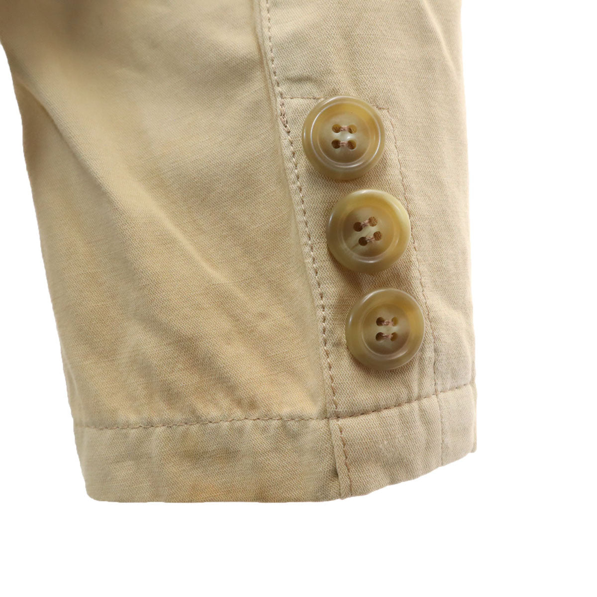 ARMANI JEANS アルマーニジーンズ イタリア製 リネンブレンド テーラードジャケット 30 ベージュ メンズ