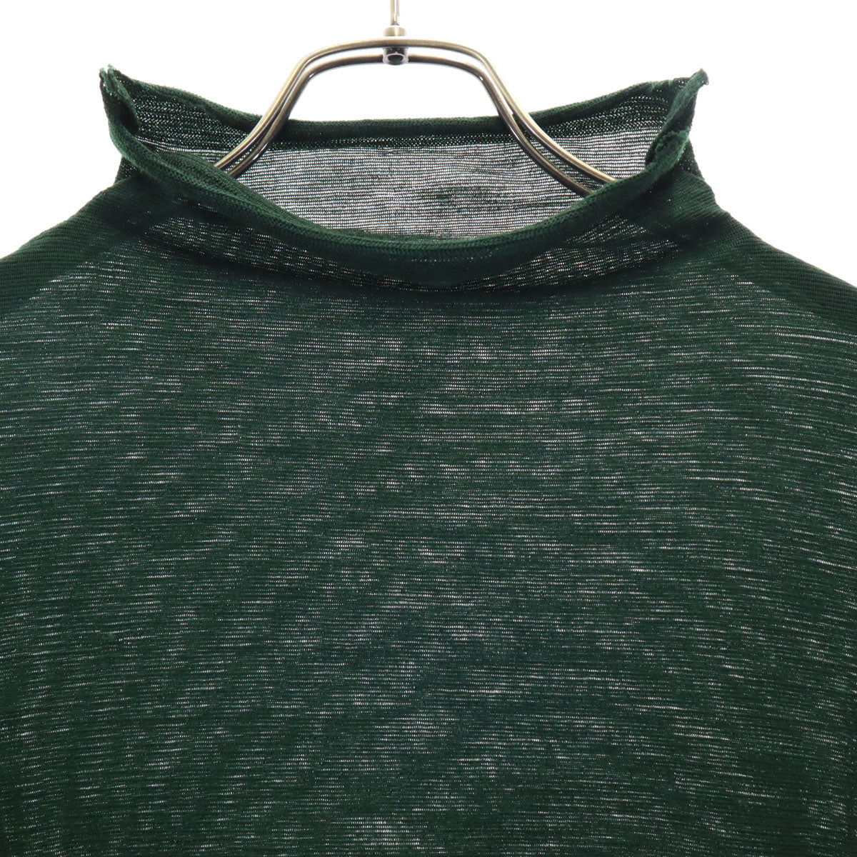 HaaT ISSEY MIYAKE ハート イッセイミヤケ 日本製 ウールブレンド 半袖 カットソー 2 グリーン系 ストレッチ レディース