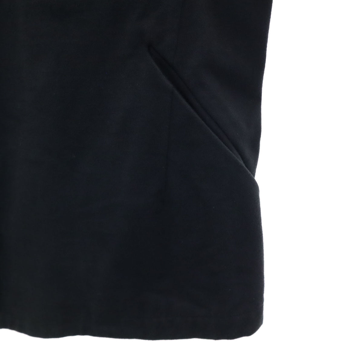 ATTACHMENT アタッチメント 日本製 ウールブレンド ライダース ピーコート 2 黒 メンズ