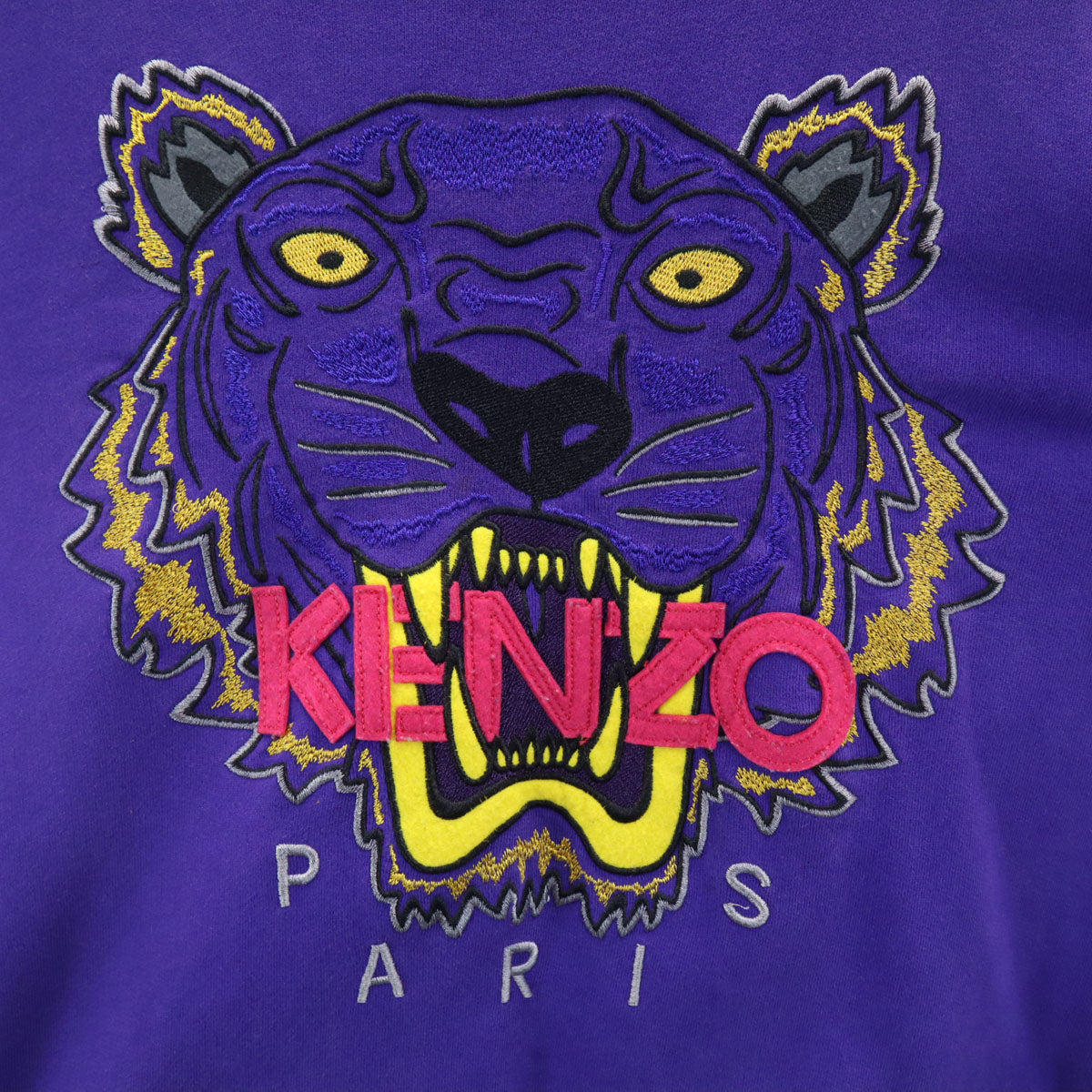 KENZO ケンゾー 長袖 スウェット トレーナー M パープル タイガー メンズ
