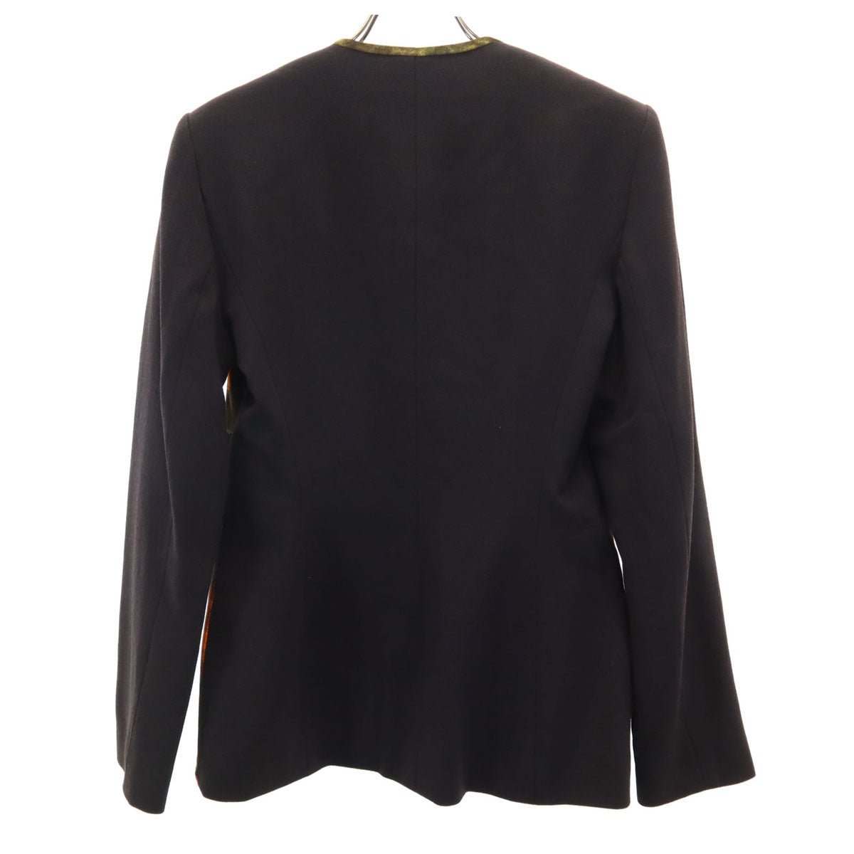 Christian Dior クリスチャンディオール 90s オールド ノーカラージャケット 38 ブラウン系 BOUTIQUE レディース